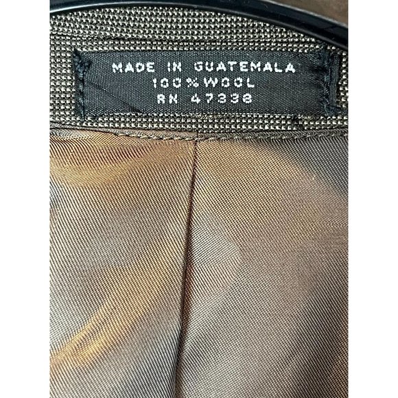 Jones New York Mens 100% Wool Blazer Coat Jacket Single Breasted Gray Size 42 - Picture 5 of 8